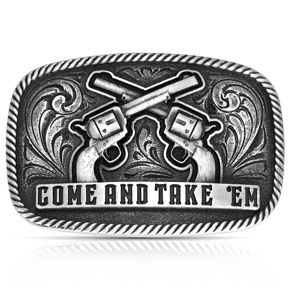 4912 2nd Amendment Series Attitude Western Belt Buckle Frontier Spirit